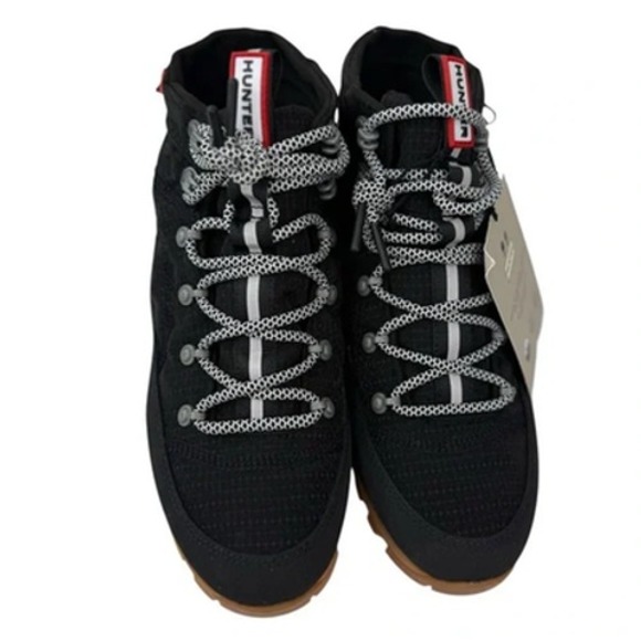 NEW Hunter Water Resistant Travel Rain Boot Black Women's Size 7 - Picture 7 of 9